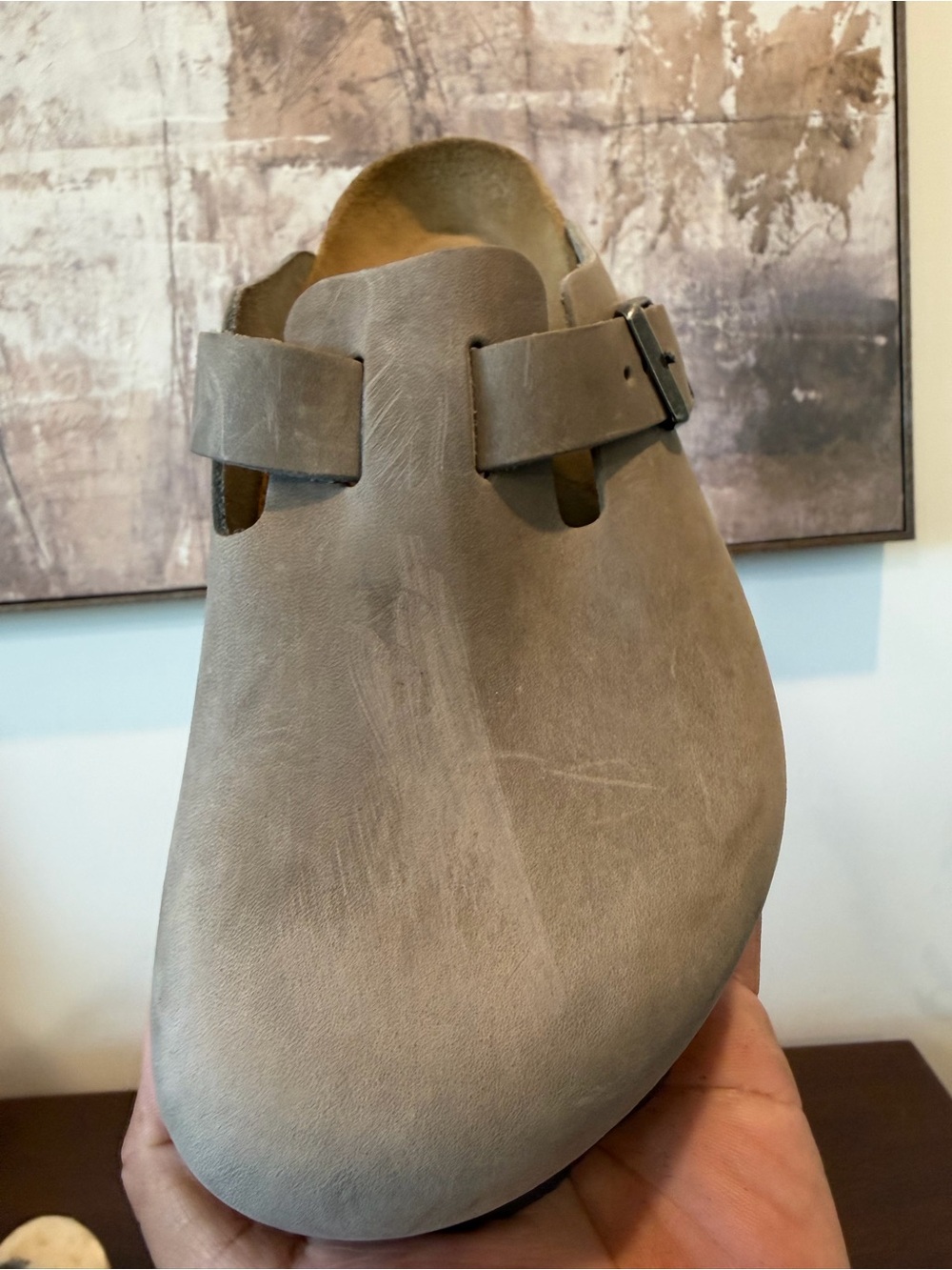 Birkenstock Boston Clogs Leather Size 39 - Picture 8 of 14